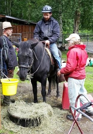 Pete and Alys with Sean on Tinni